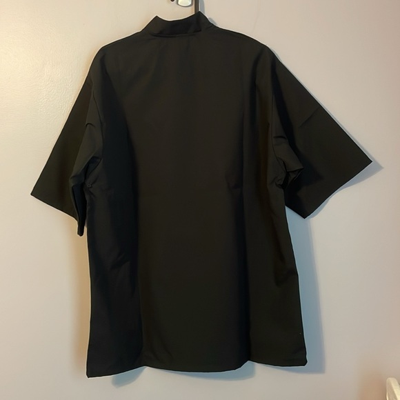 Happy Chef Signature Coat Lightweight Chef Coat Black size S Style #505 - Picture 8 of 14